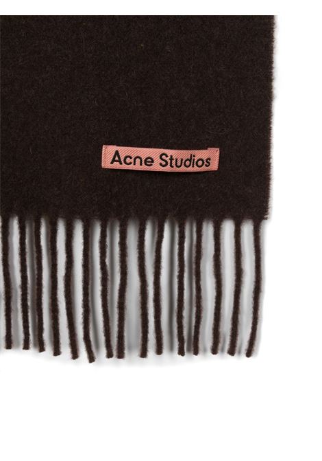 sciarpa con frange skinny unisex marrone ACNE STUDIOS | CA0218AHS